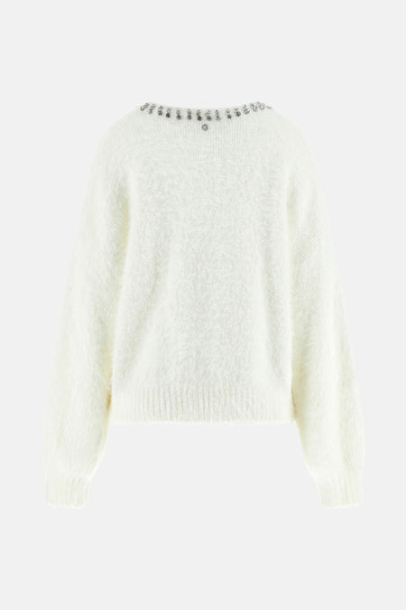 Pull col O Écru - Guess®