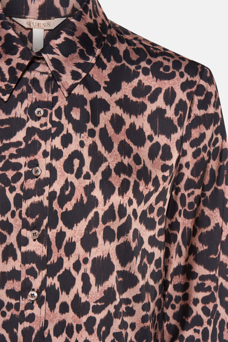 Blouse met lange mouwen - bruin