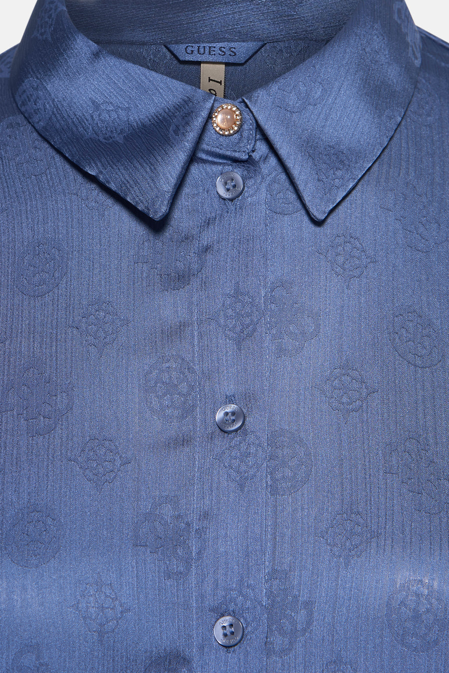 Blouse met lange mouwen - blauw - Guess®