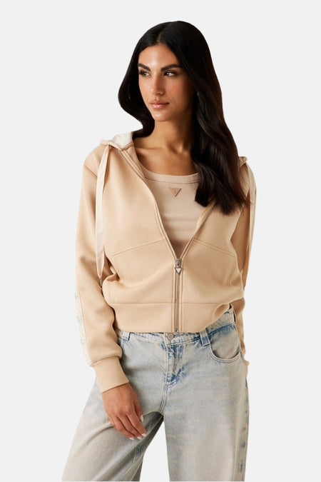 Sweater met kap - bruin