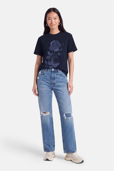 T-shirt met korte mouwen - blauw