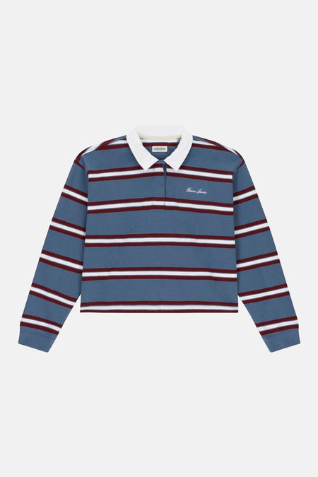 Sweat col O - Bleu