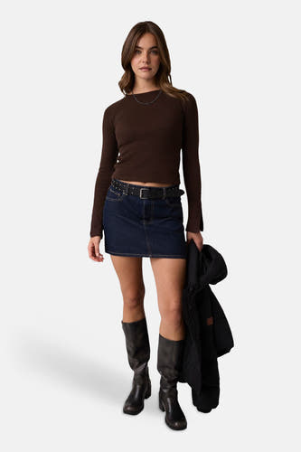 Trui met ronde hals bruin - Guess®