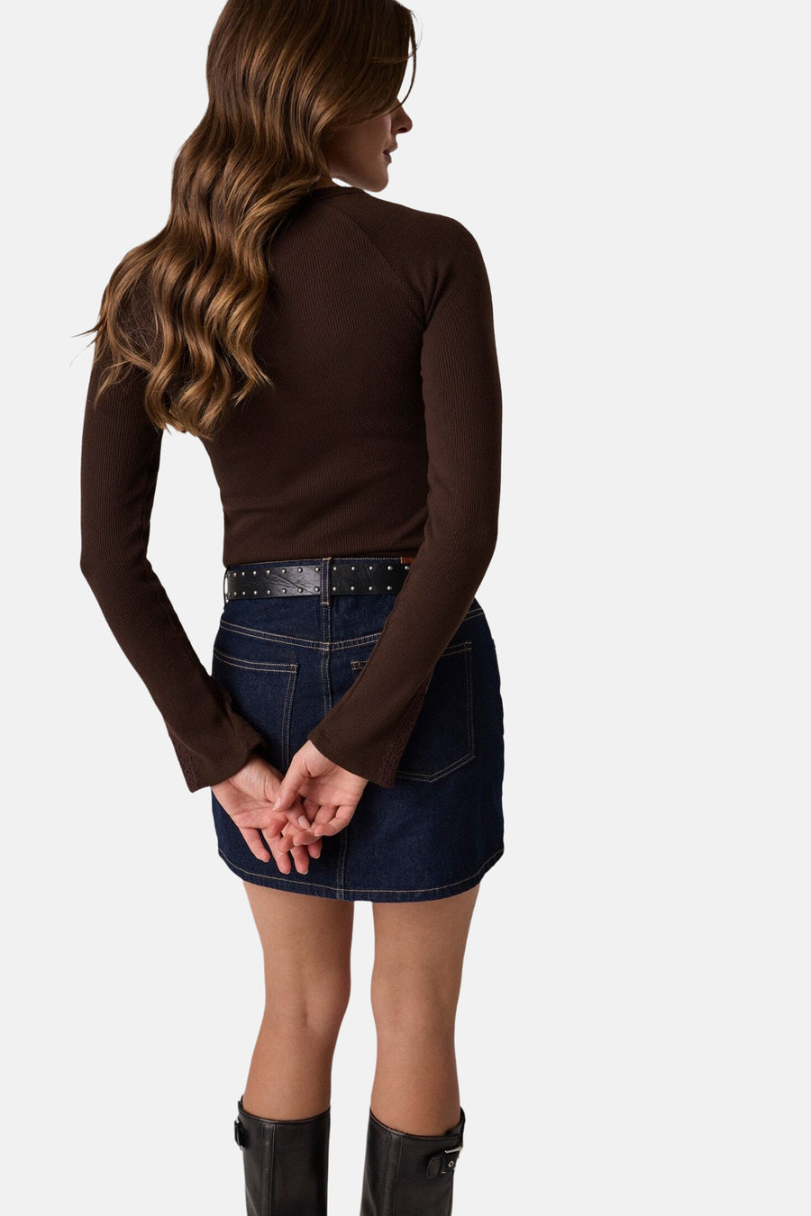 Trui met ronde hals bruin - Guess®