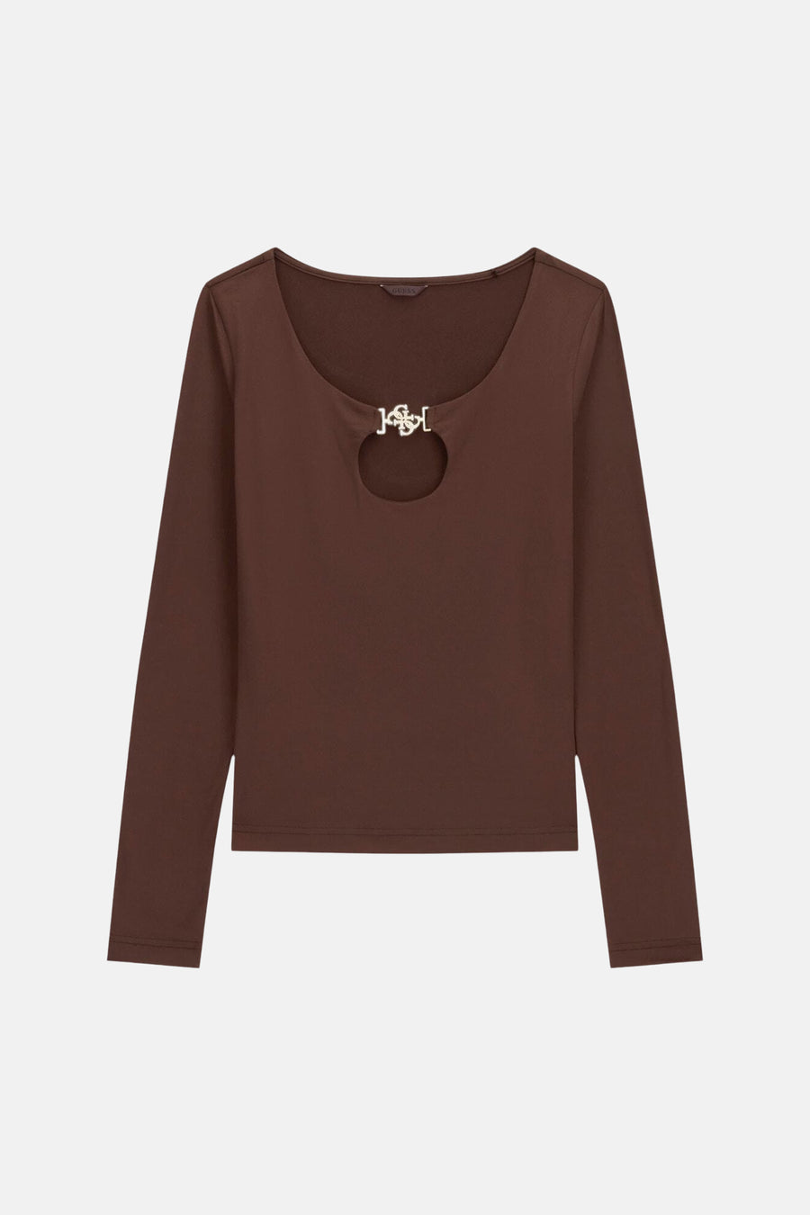 Top uni manche longue brun - Guess®