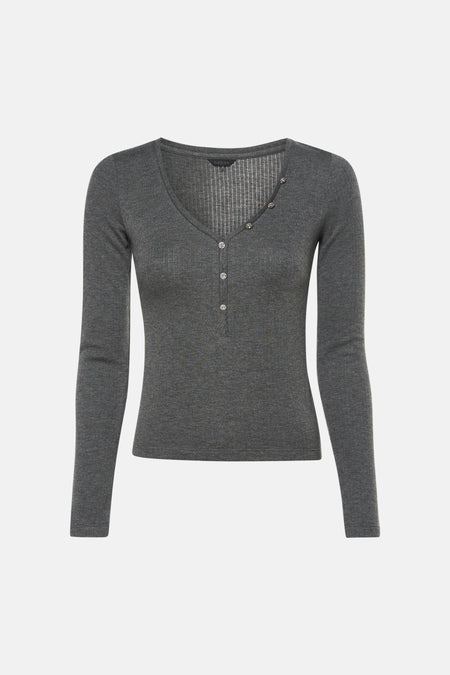 T-shirt met lange mouwen - grijs