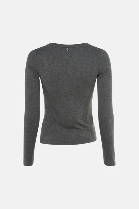 T-shirt met lange mouwen - grijs