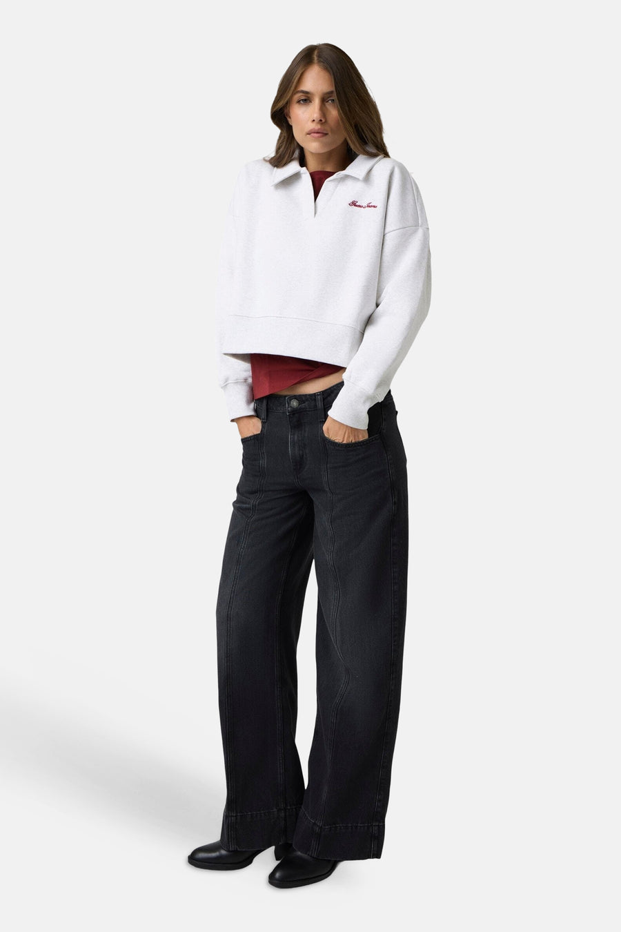 Sweater met ronde hals grijs - Guess®