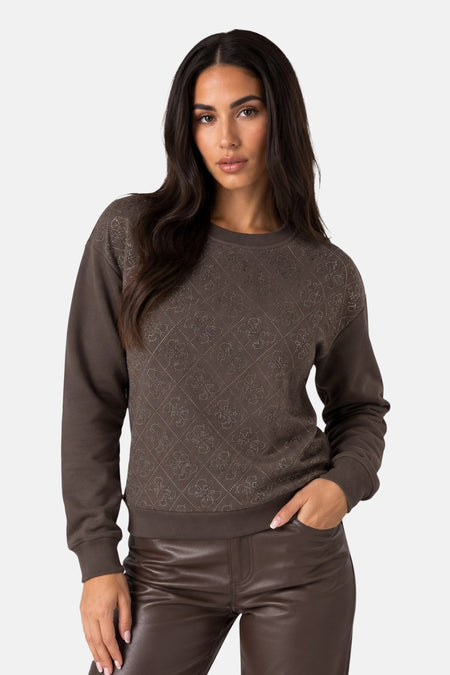 Sweat col O brun - Guess®
