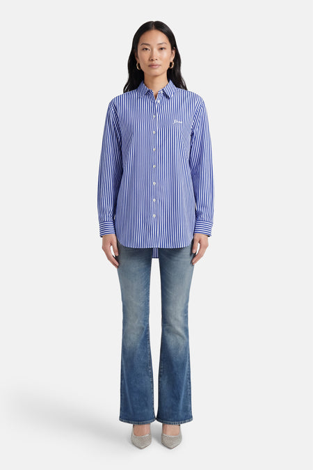 Chemise à manches longues - bleu