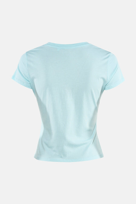 T-shirt bleu à manches courtes de Guess®, design uni.