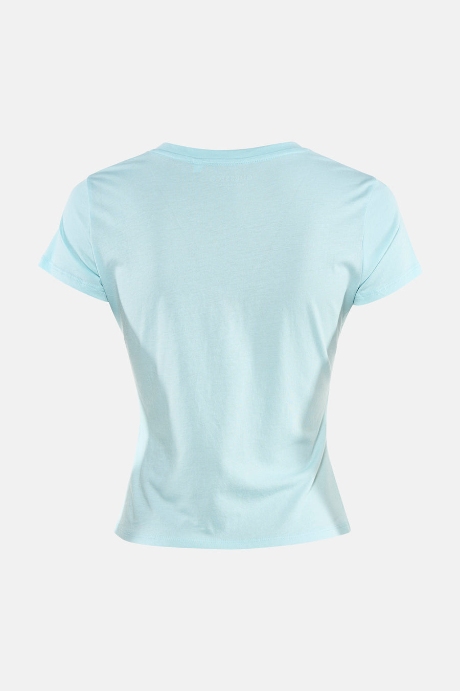 Blauw T-shirt met korte mouwen van Guess®, effen design.