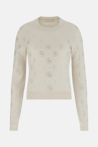 Pull met ronde hals - ecru - Guess®