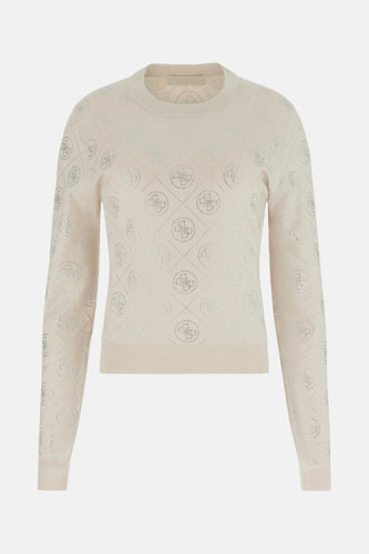 Pull met ronde hals - ecru - Guess®