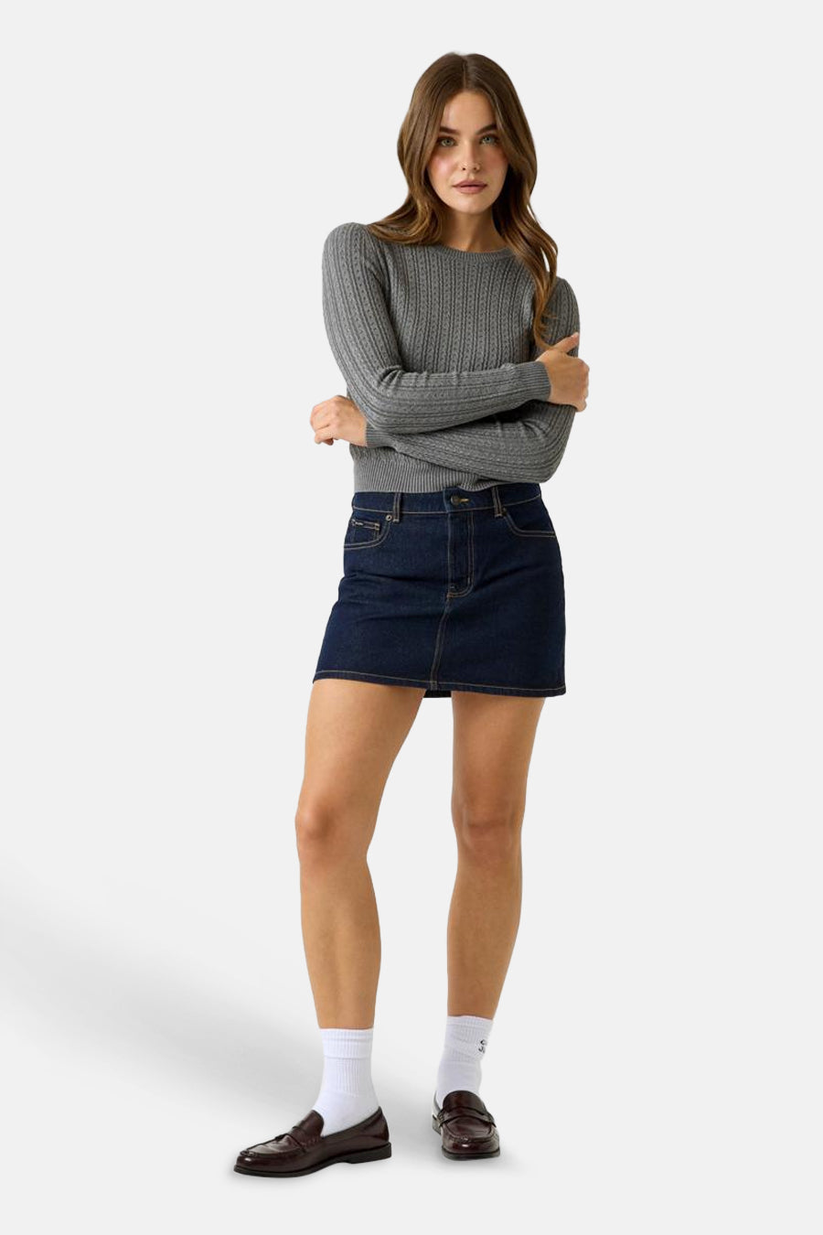 Pull col O gris - Guess®