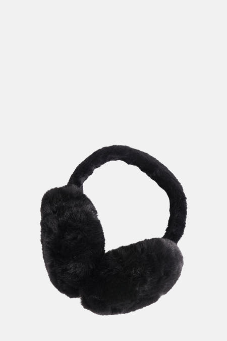 Écouteurs noirs d'Access, avec une texture douce et veloutée.