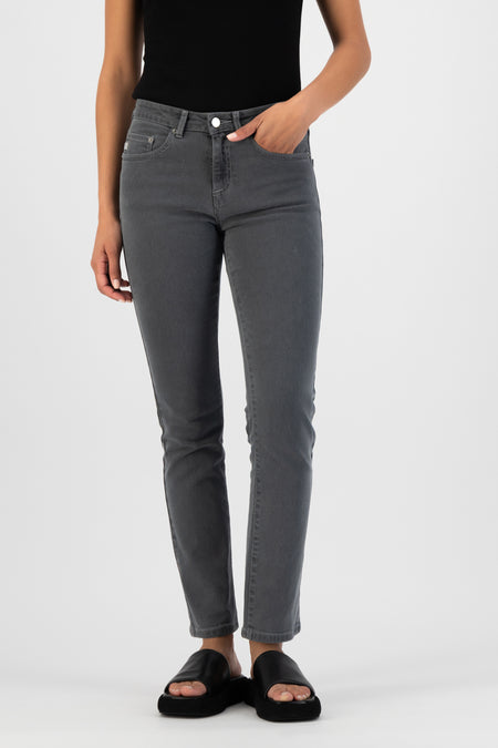 Straight jeans - dark grey denim