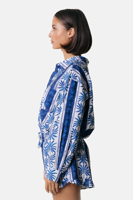 Hemd met lange mouwen - blauw