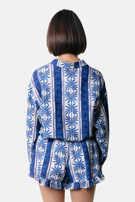 Hemd met lange mouwen - blauw