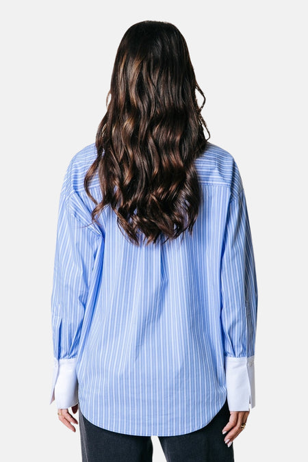 Hemd met lange mouwen - blauw