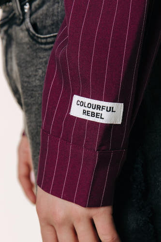Hemd (lange mouwen) rood - COLOURFUL REBEL