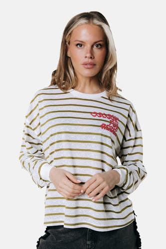 T-shirt (lange mouwen) wit - COLOURFUL REBEL