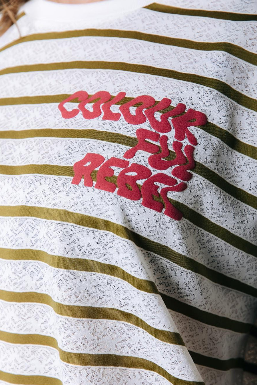 T-shirt (lange mouwen) wit - COLOURFUL REBEL