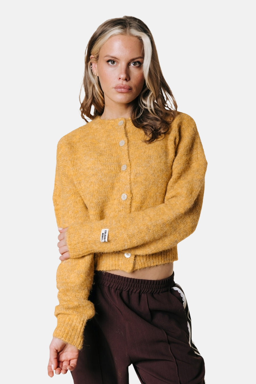 Cardigan jaune - COLOURFUL REBEL