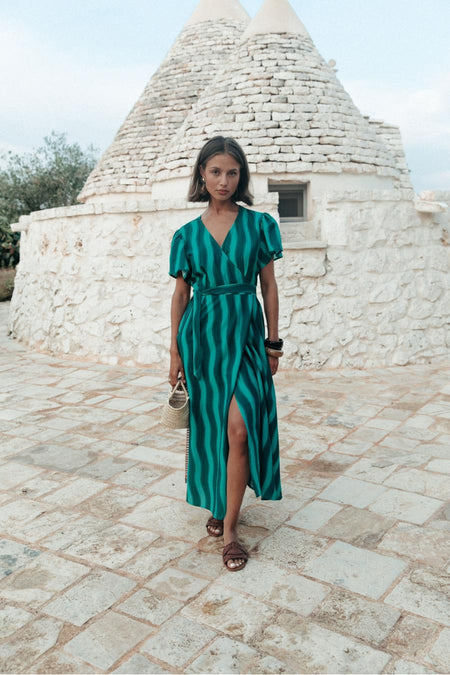 Robes manches courtes Vert - COLOURFUL REBEL