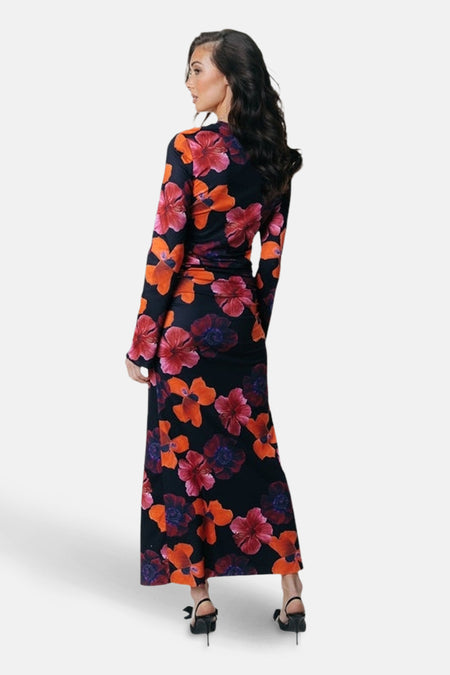 Kleedje met lange mouwen - Multicolor