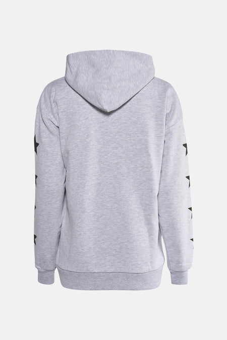 Sweater met kap - grijs