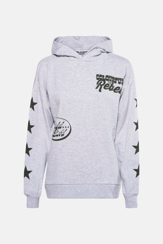 Sweat à capuche - gris - COLOURFUL REBEL