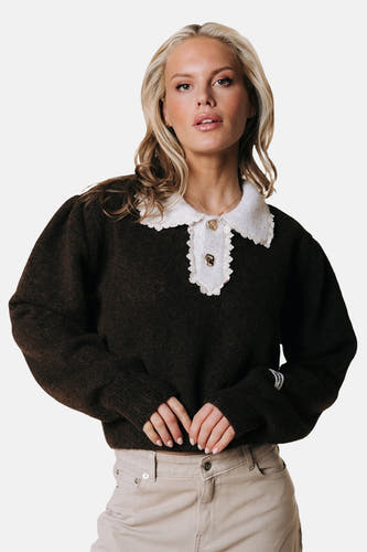 Pull col O brun - COLOURFUL REBEL