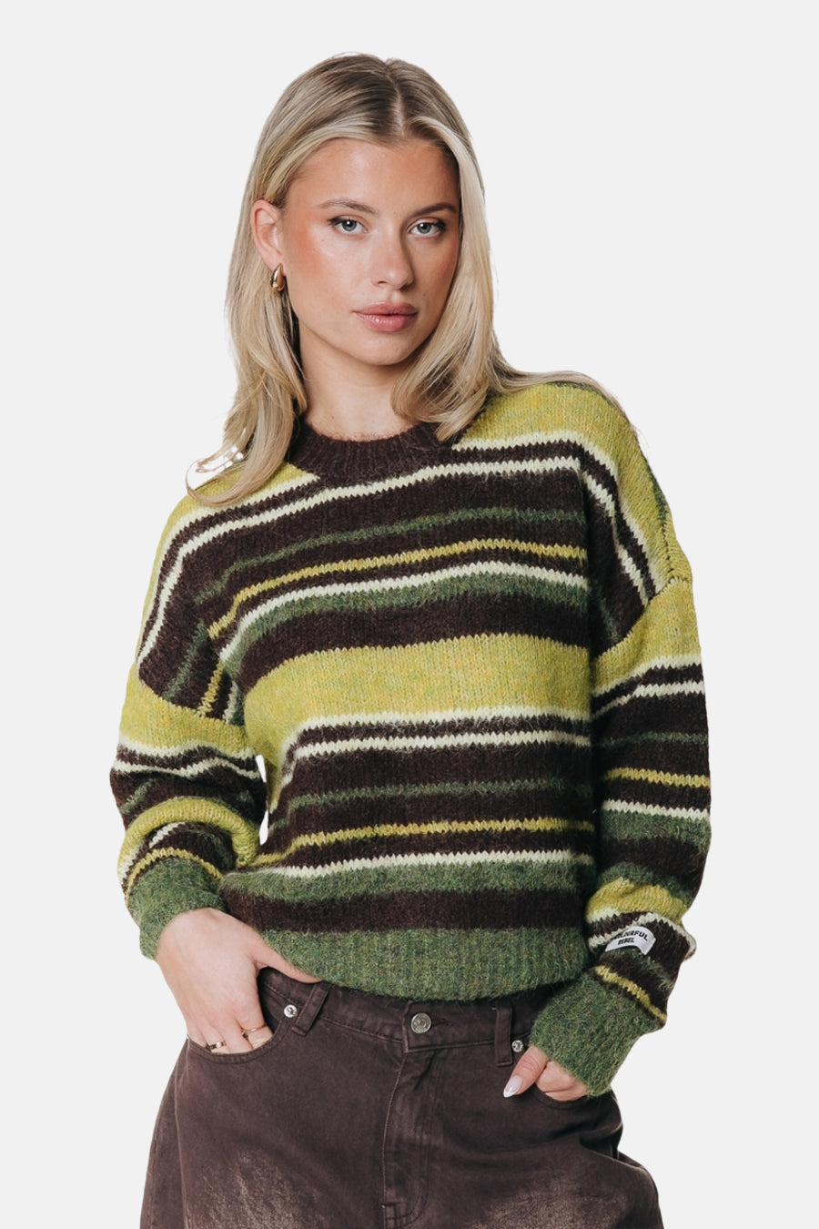 Trui met ronde hals multicolor - COLOURFUL REBEL