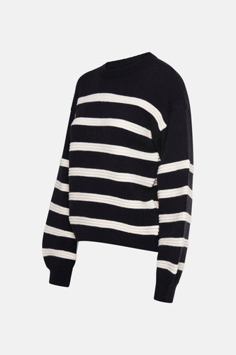 Pull à col rond - noir - HAILYS - 4