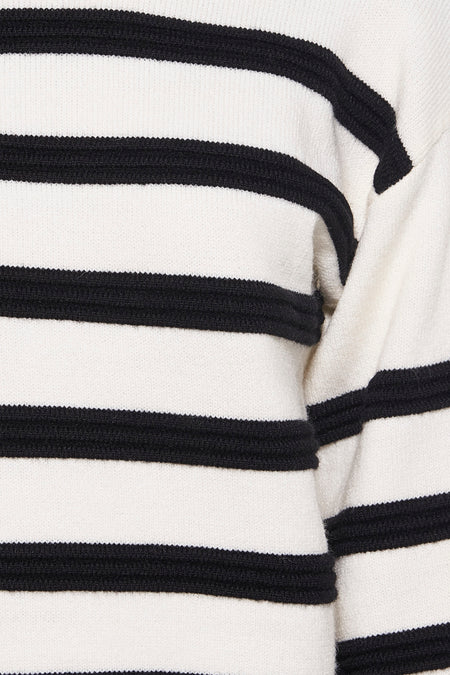 Pull met ronde hals - ecru