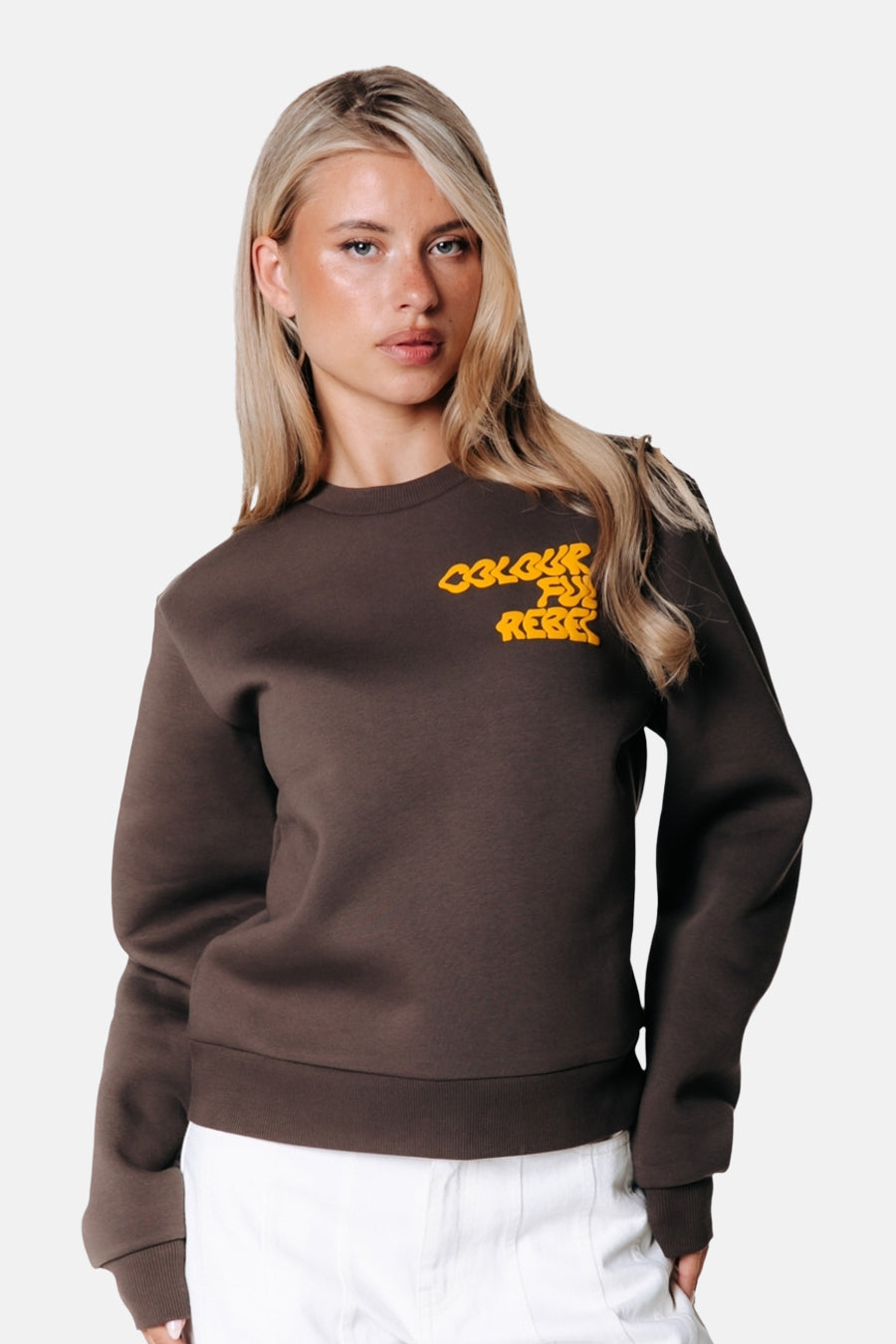 Sweater O hals - Brown