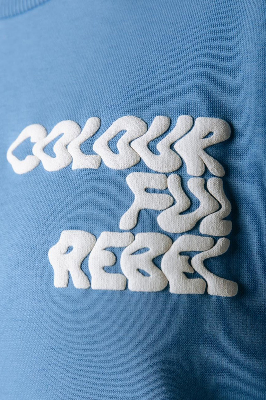 Sweater O hals - Light Grey Blue