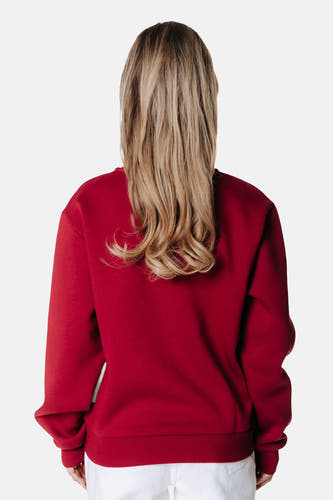 Sweater met ronde hals rood - COLOURFUL REBEL