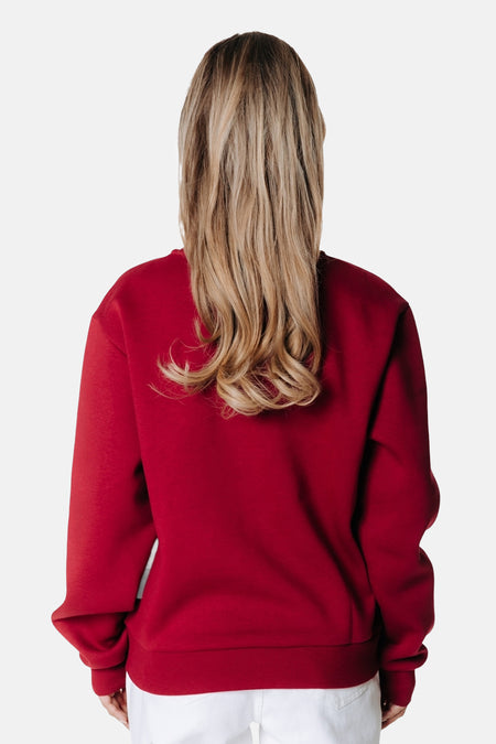 Sweater met ronde hals rood - COLOURFUL REBEL
