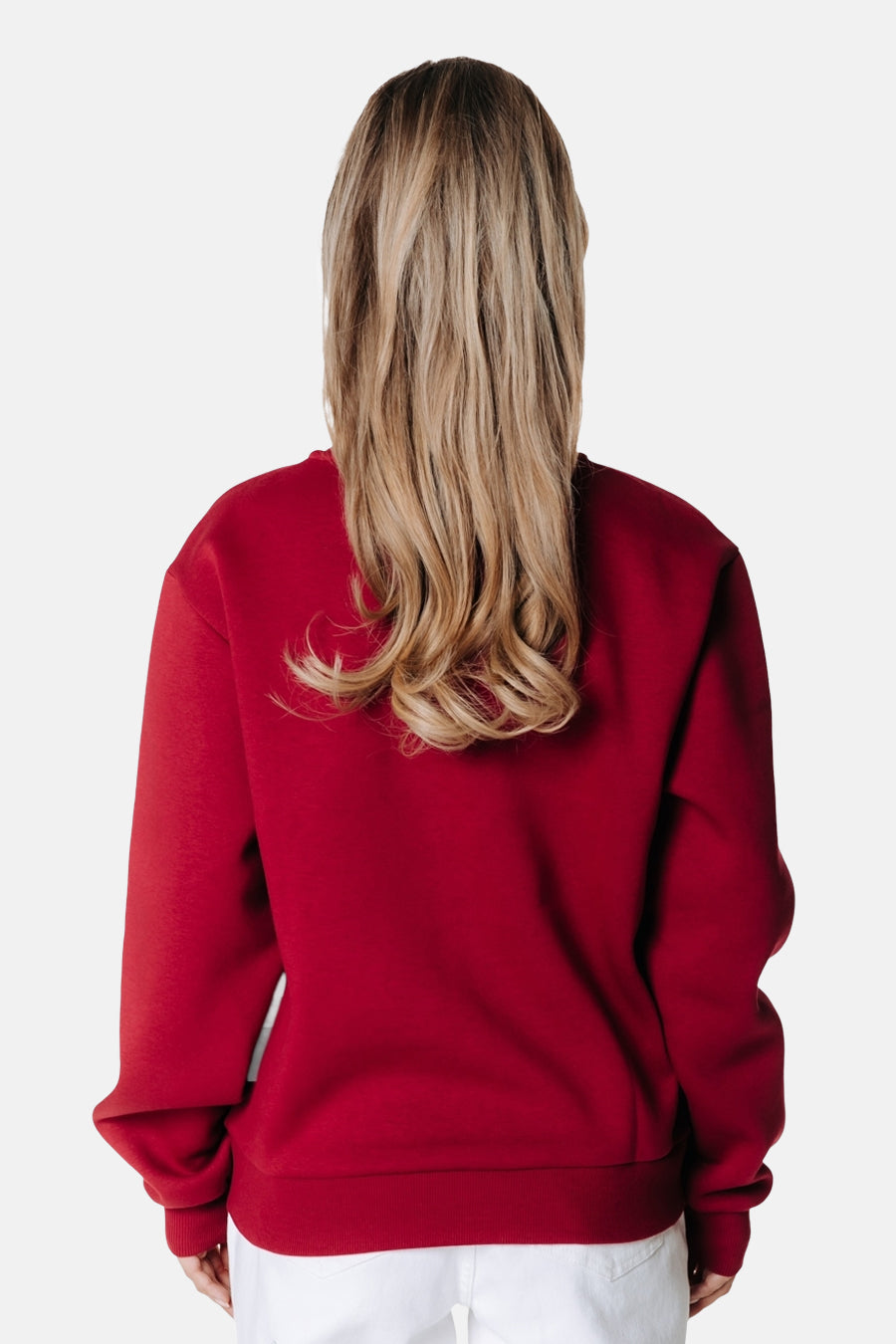 Sweater met ronde hals rood - COLOURFUL REBEL