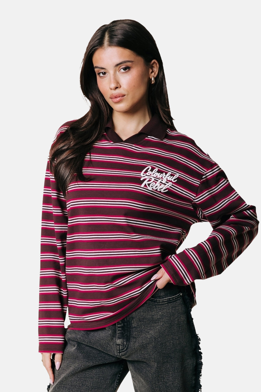 Polos (manches longues) rouge - COLOURFUL REBEL