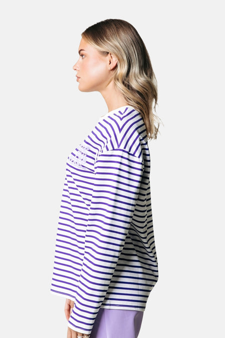 T-shirt (manches longues) Mauve - COLOURFUL REBEL