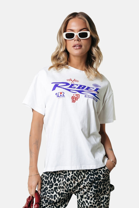 T-shirt (korte mouwen) Wit - COLOURFUL REBEL