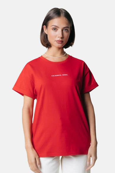 Top (korte mouwen) Rood - COLOURFUL REBEL