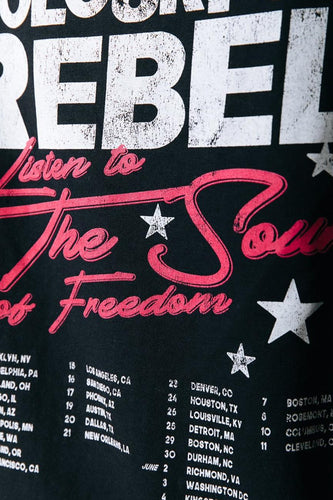 T-shirt met korte mouwen - zwart - COLOURFUL REBEL