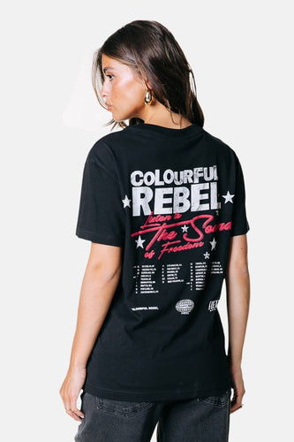 T-shirt met korte mouwen - zwart - COLOURFUL REBEL