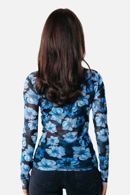 T-shirt met lange mouwen - blauw