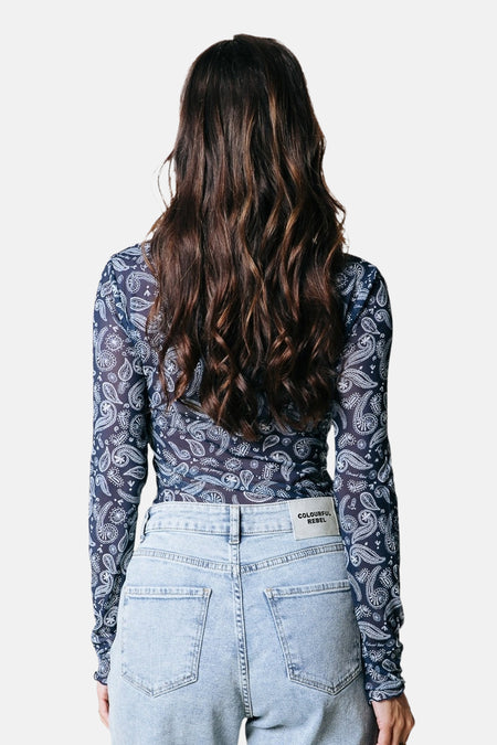T-shirt met lange mouwen - blauw