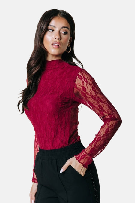 T-shirt met lange mouwen - rood